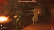A still of the fight against Kitsune from the Poison and Lies quest in Ghost of Yotei (Image via Sucker Punch || YouTube@Gamerack)
